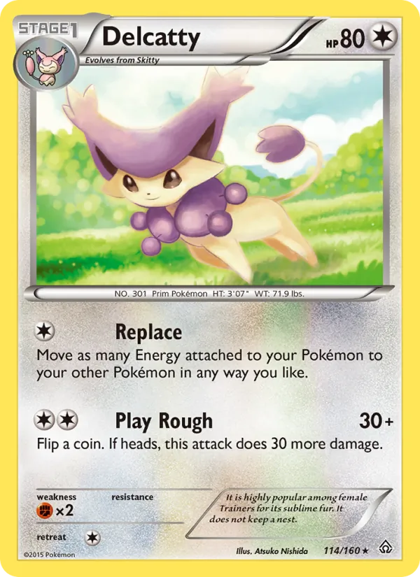 Delcatty #114 – Primal Clash card