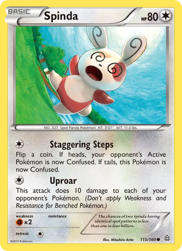 Spinda #115 – Primal Clash card