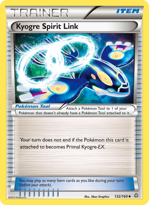 Kyogre Spirit Link #132 – Primal Clash card