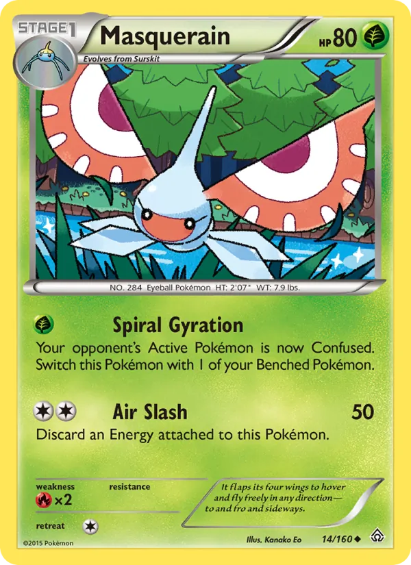 Masquerain #14 – Primal Clash card