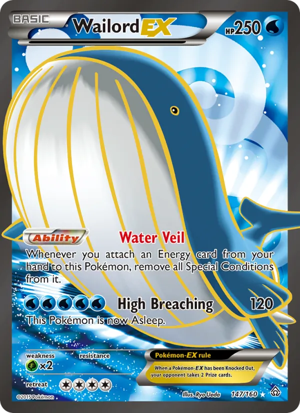 Wailord EX #147 – Primal Clash card