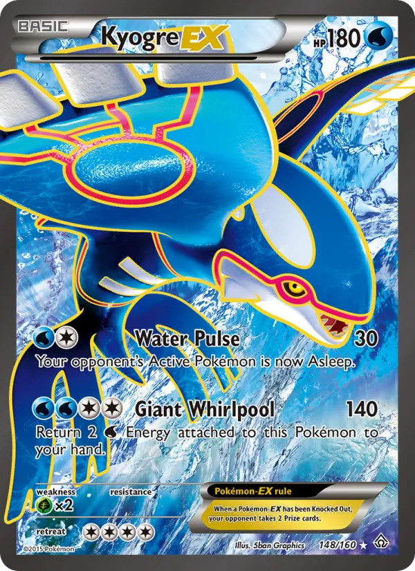 Kyogre EX #148 – Primal Clash card