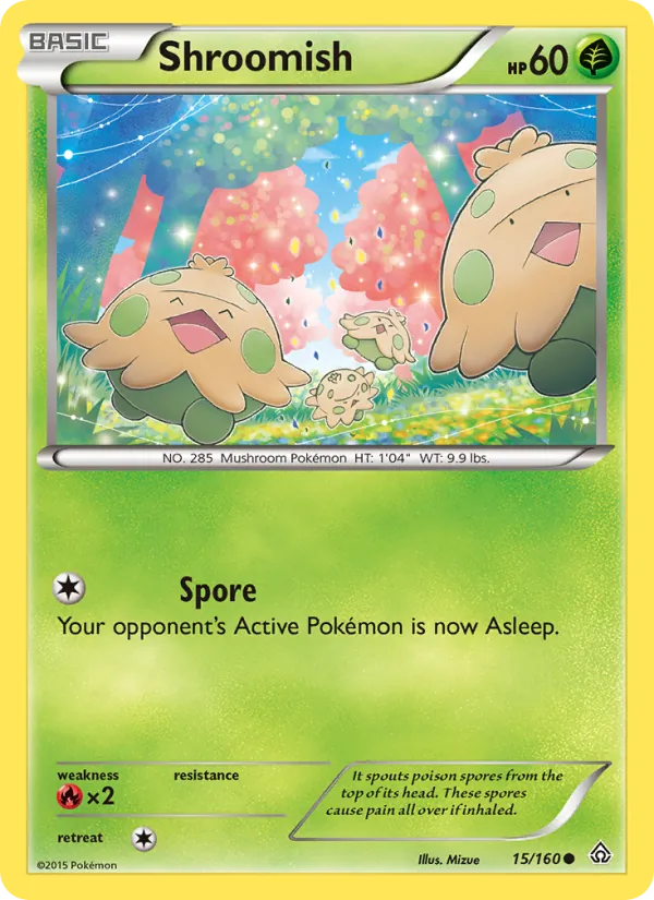 Shroomish #15 – Primal Clash card