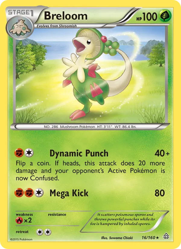 Breloom #16 – Primal Clash card