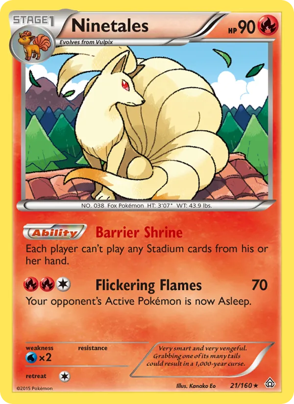 Ninetales #21 – Primal Clash card