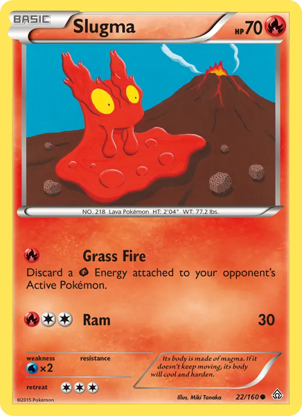 Slugma #22 – Primal Clash card