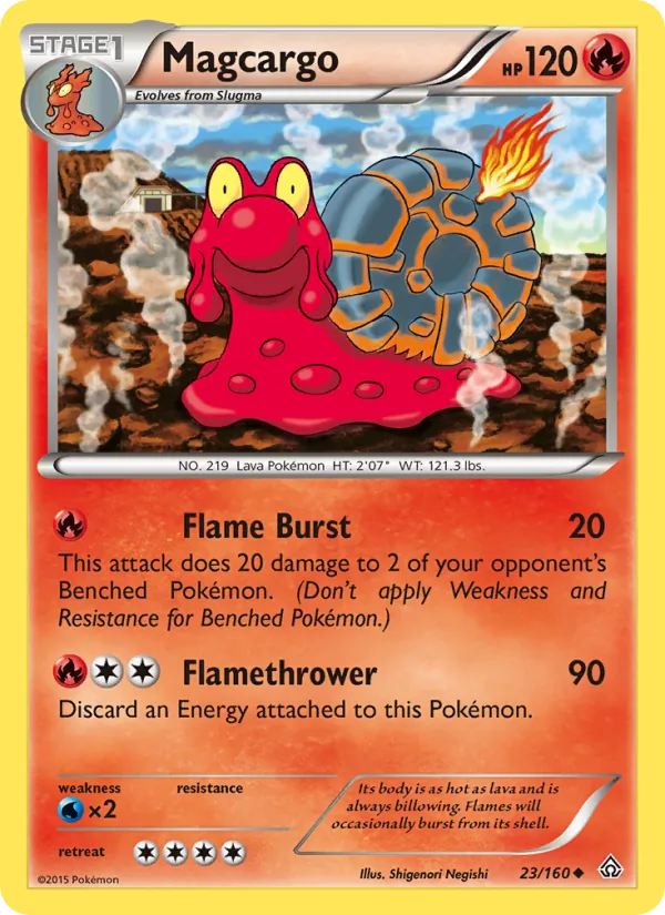 Magcargo #23 – Primal Clash card