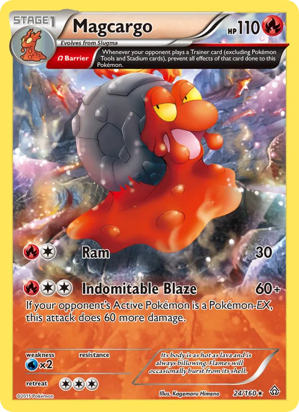 Magcargo #24 – Primal Clash card