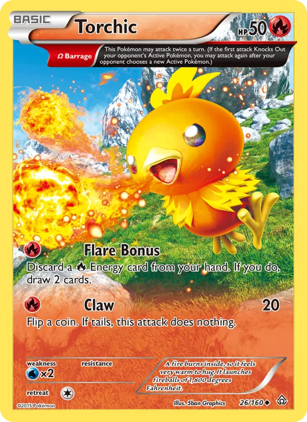 Torchic #26 – Primal Clash card