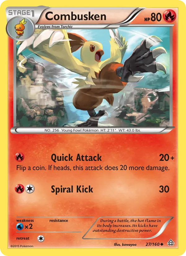 Combusken #27 – Primal Clash card