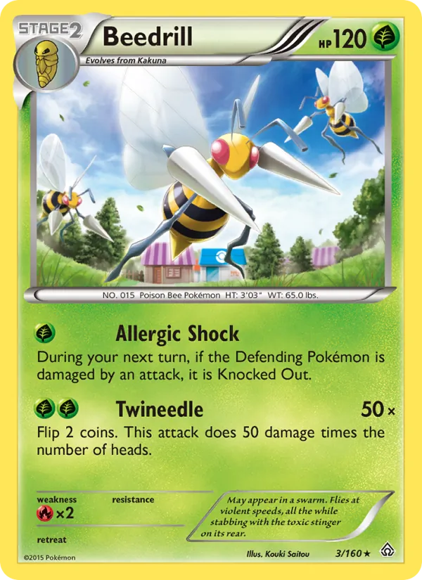 Beedrill #3 – Primal Clash card