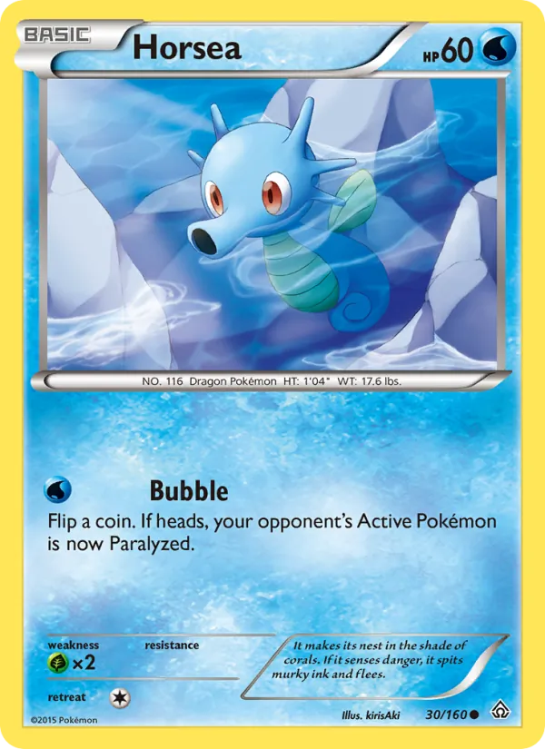 Horsea #30 – Primal Clash card
