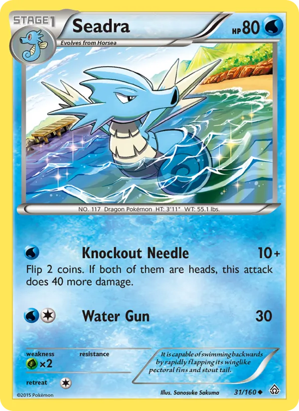 Seadra #31 – Primal Clash card