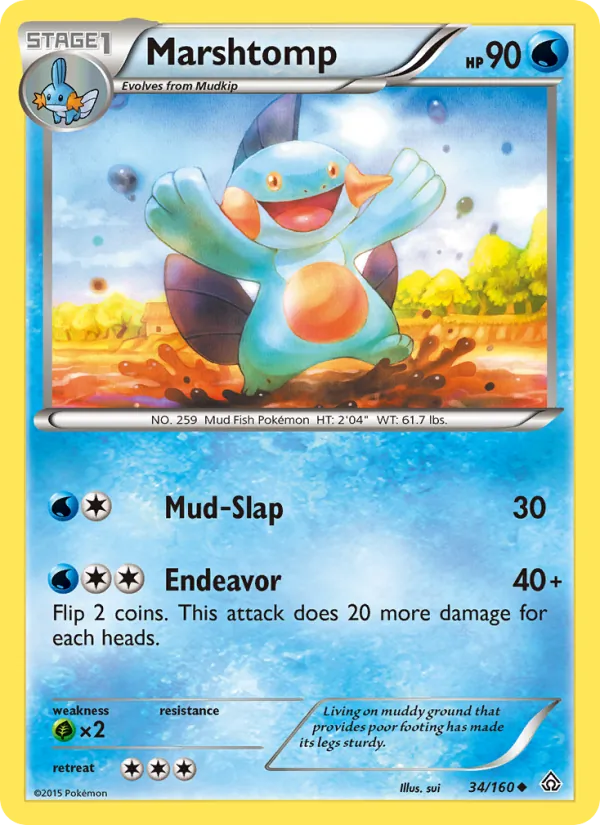 Marshtomp #34 – Primal Clash card