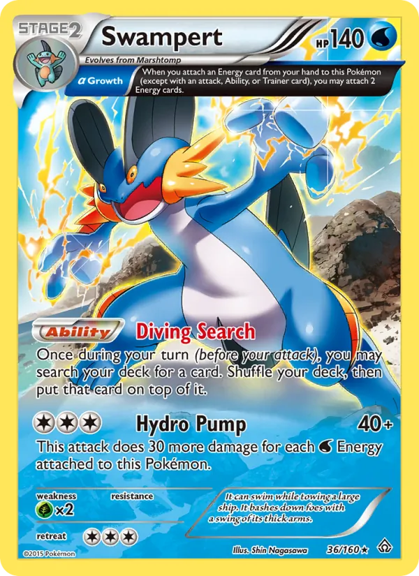 Swampert #36 – Primal Clash card