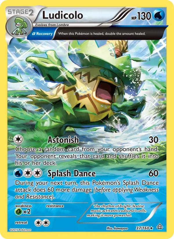 Ludicolo #37 – Primal Clash card