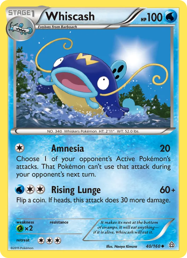 Whiscash #40 – Primal Clash card