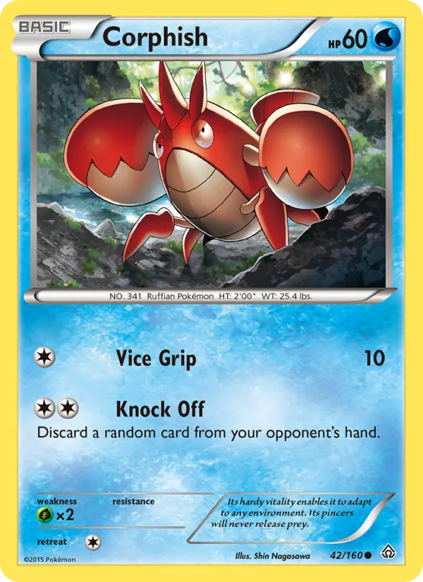 Corphish #42 – Primal Clash card