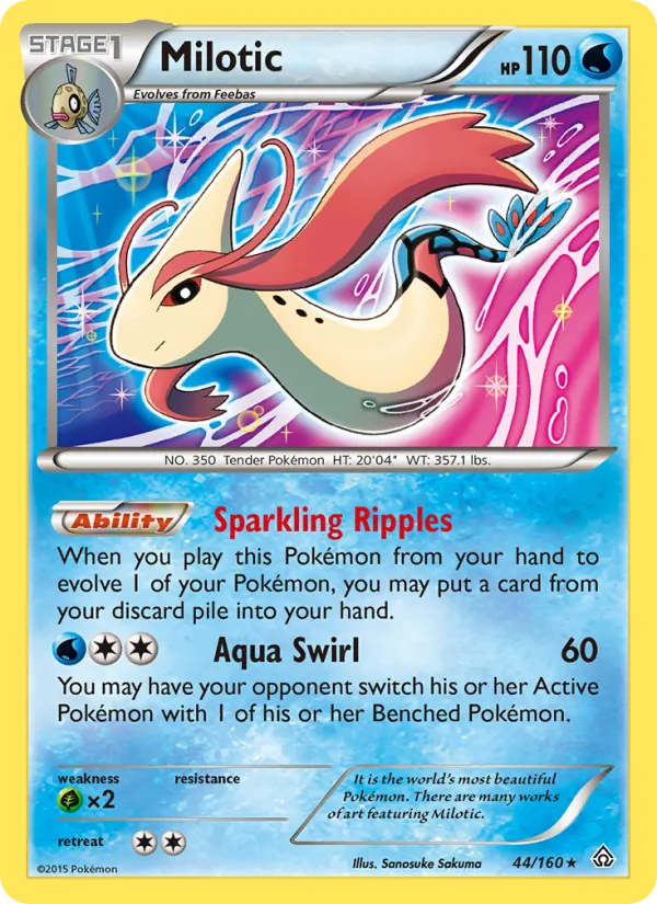 Milotic #44 – Primal Clash card