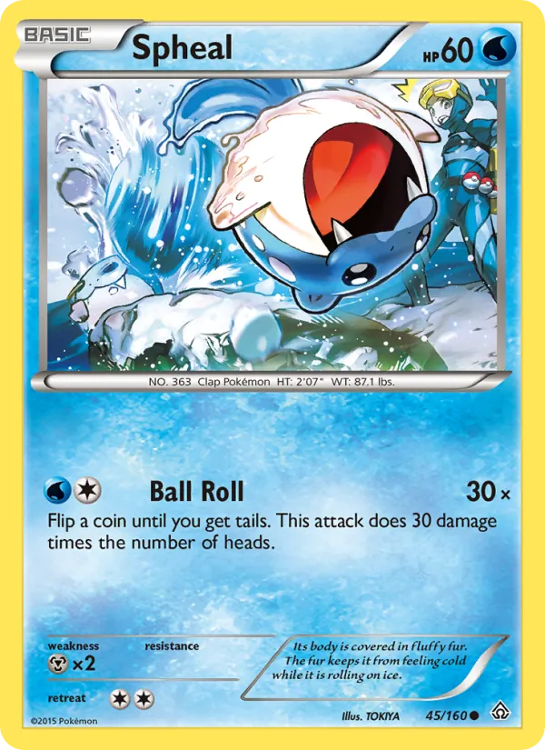 Spheal #45 – Primal Clash card