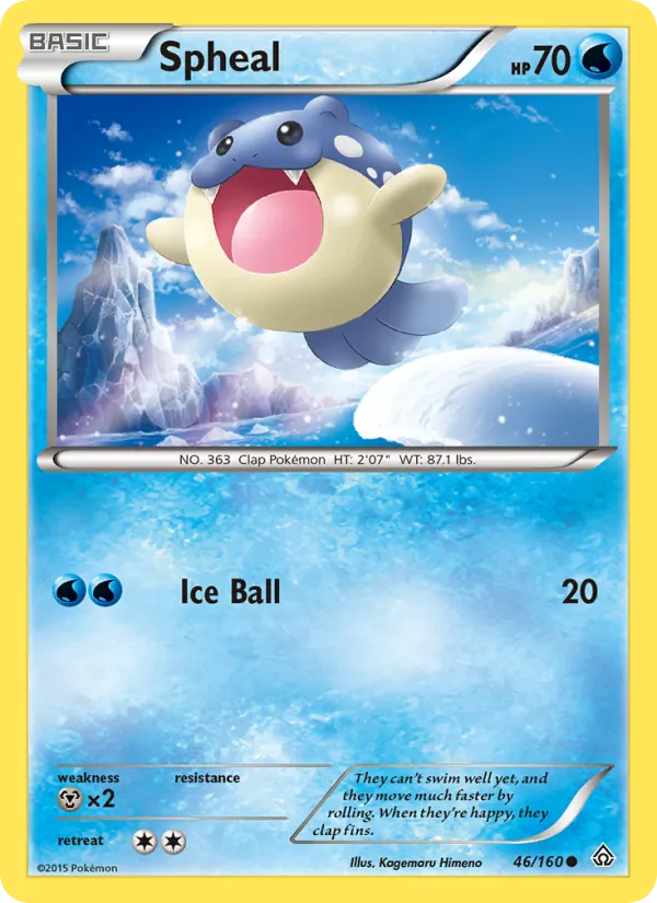 Spheal #46 – Primal Clash card