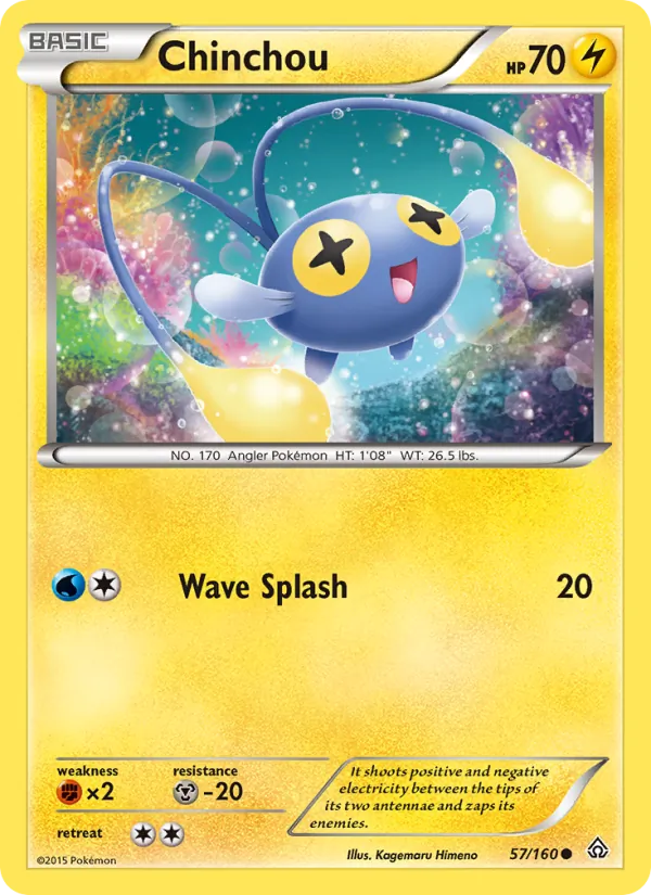 Chinchou #57 – Primal Clash card
