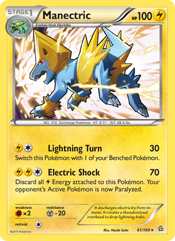 Manectric #61 – Primal Clash card