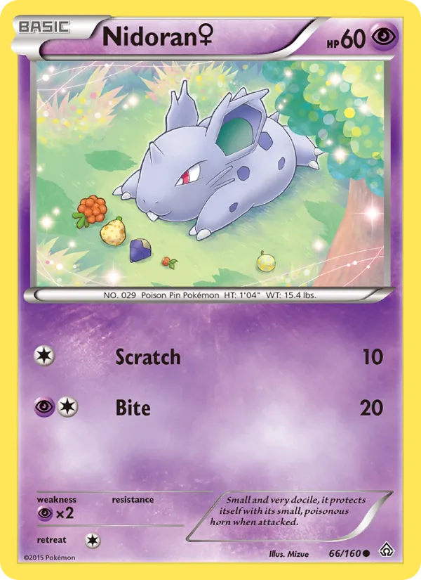 Nidoran♀ #66 – Primal Clash card