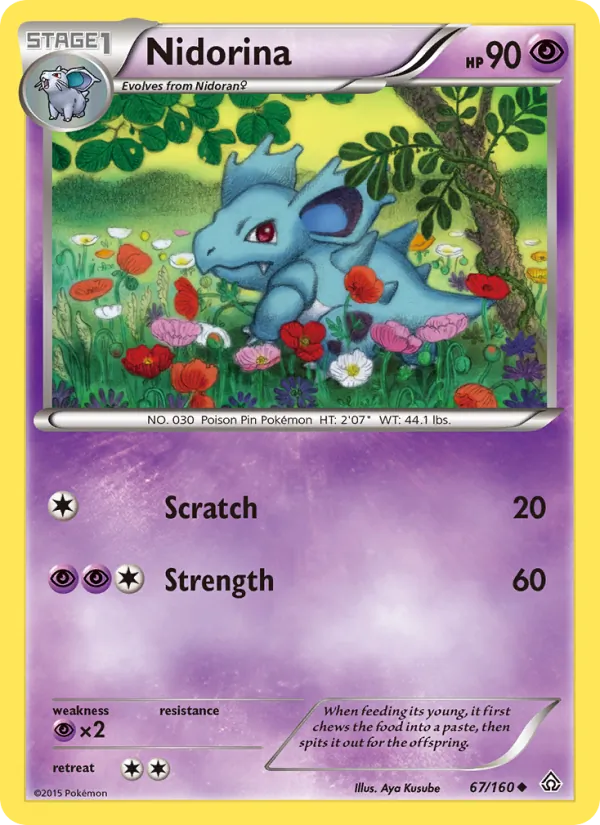 Nidorina #67 – Primal Clash card