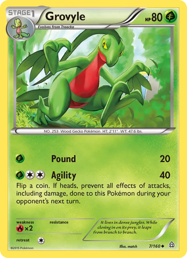 Grovyle #7 – Primal Clash card