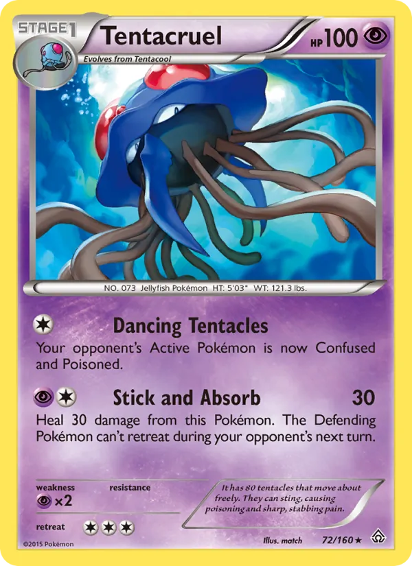Tentacruel #72 – Primal Clash card