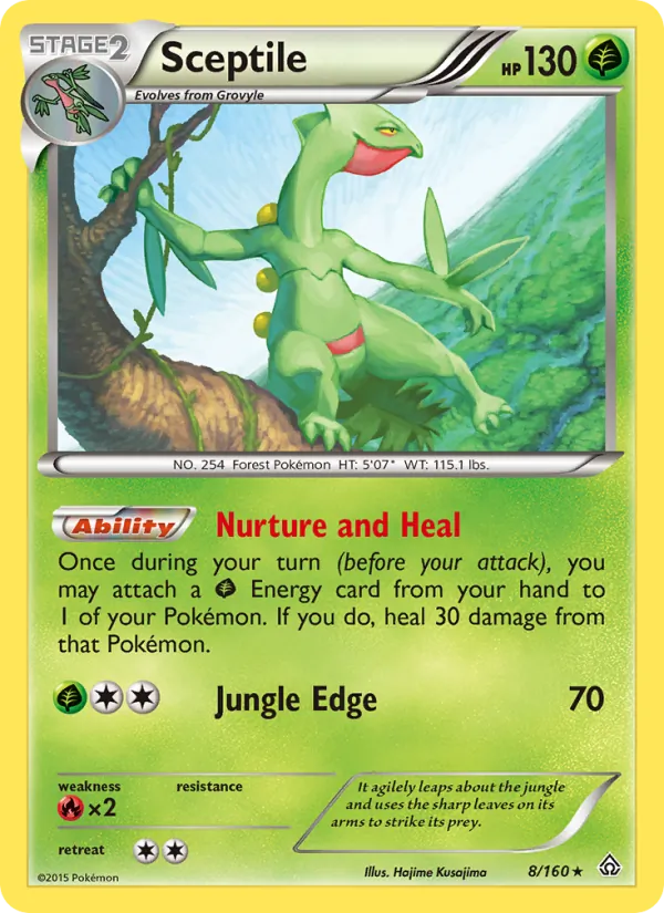 Sceptile #8 – Primal Clash card