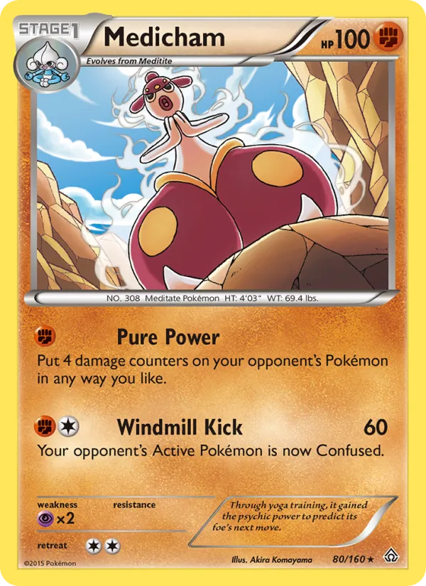 Medicham #80 – Primal Clash card