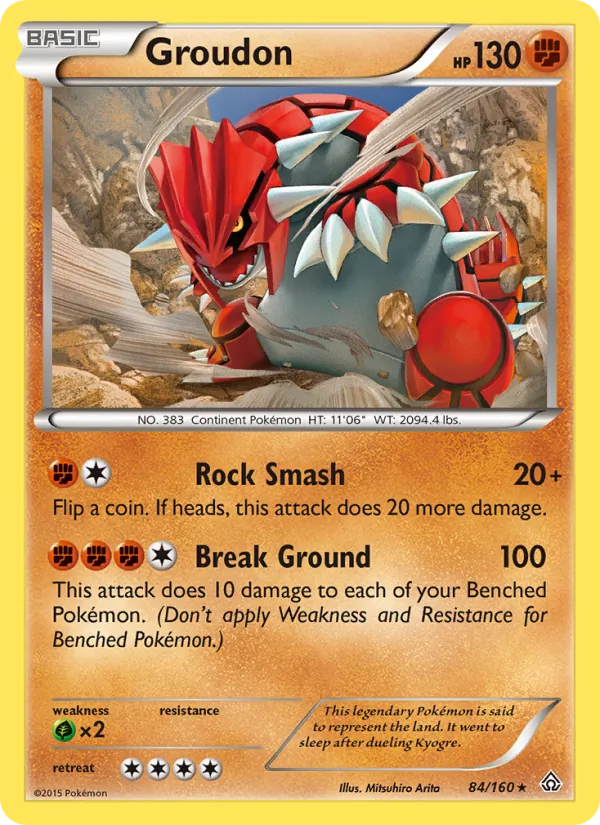 Groudon #84 – Primal Clash card