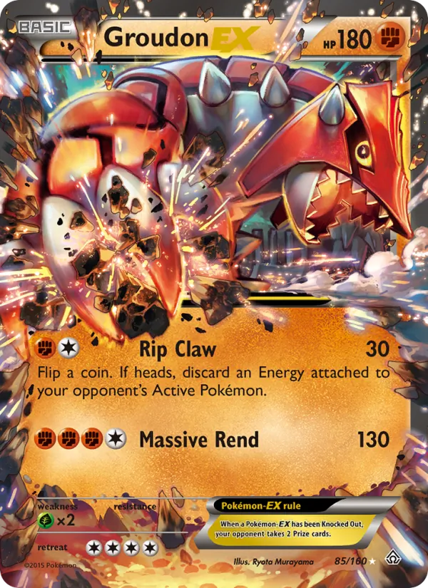 Groudon EX #85 – Primal Clash card