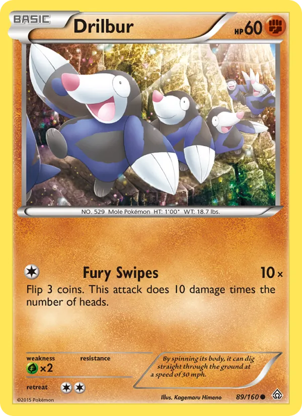 Drilbur #89 – Primal Clash card