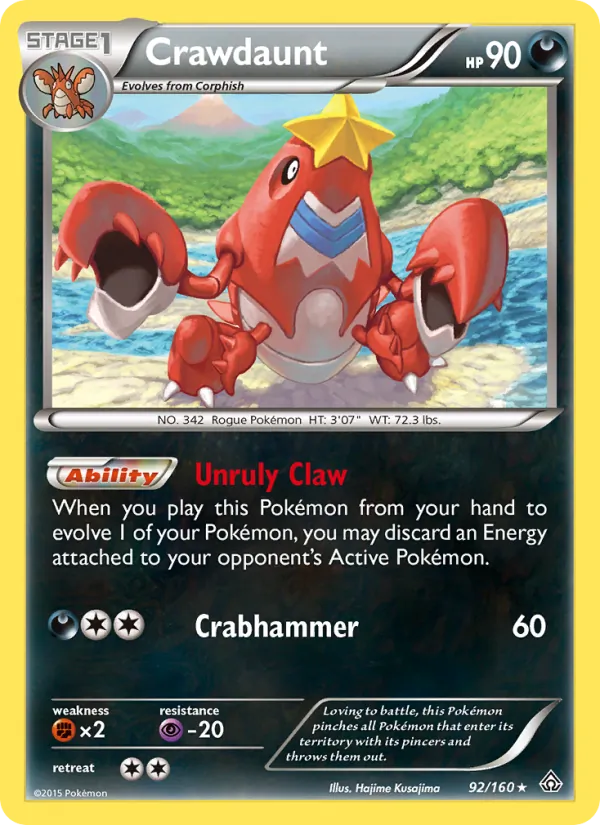 Crawdaunt #92 – Primal Clash card