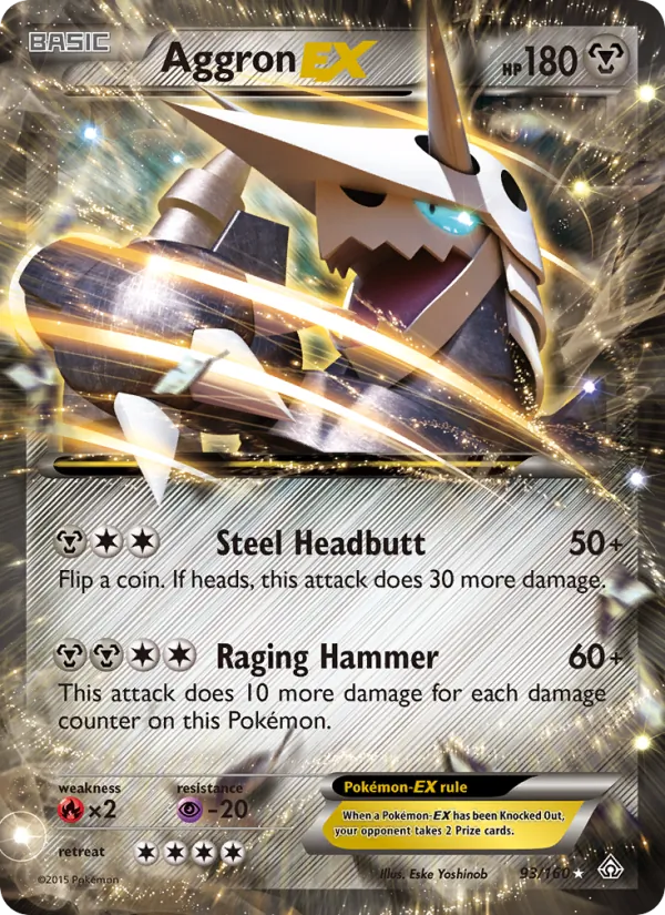 Aggron EX #93 – Primal Clash card
