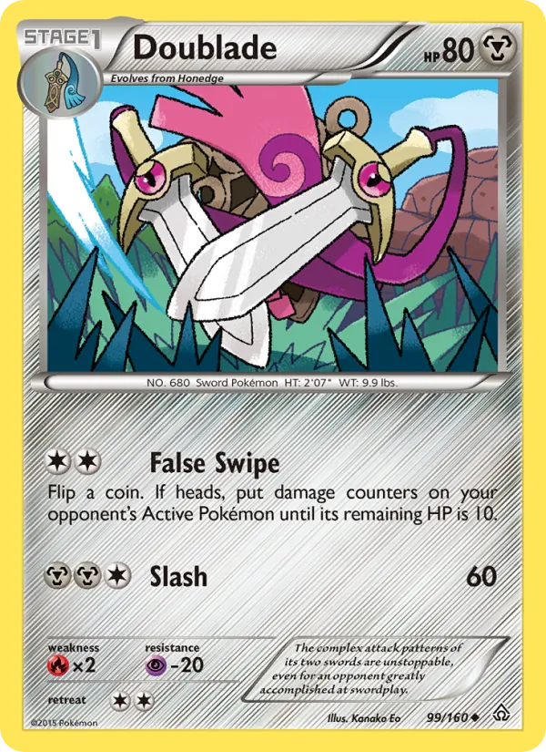 Doublade #99 – Primal Clash card