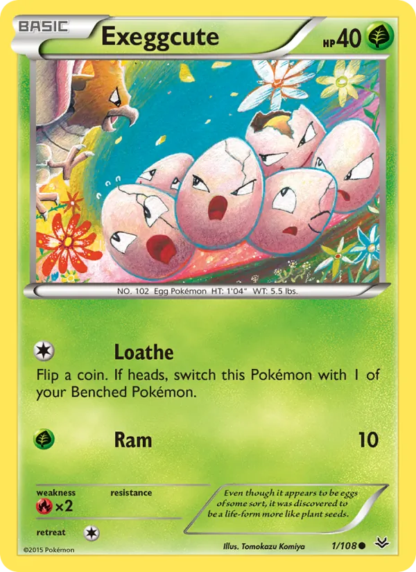 Exeggcute #1 – Roaring Skies card