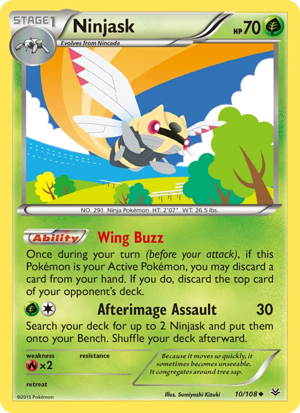 Ninjask #10 – Roaring Skies card