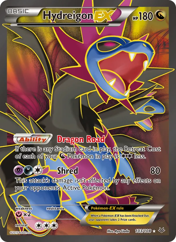 Hydreigon EX #103 – Roaring Skies card
