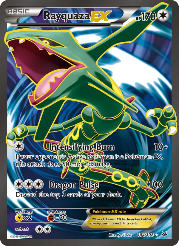 Rayquaza EX #104 – Roaring Skies card