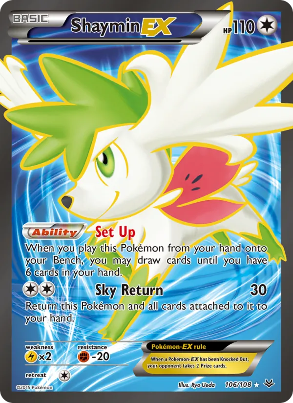 Shaymin EX #106 – Roaring Skies card