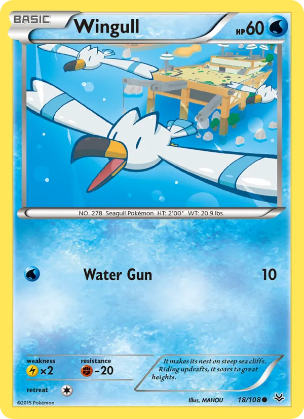 Wingull #18 – Roaring Skies card