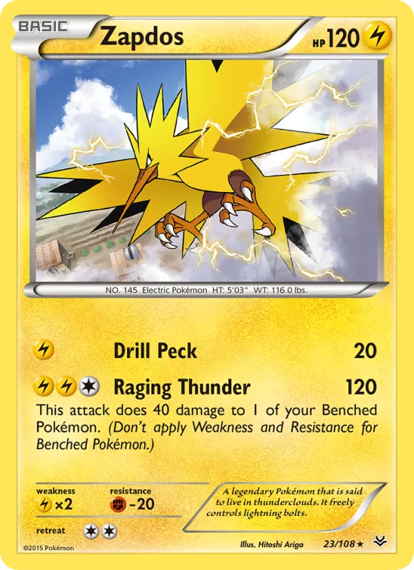 Zapdos #23 – Roaring Skies card