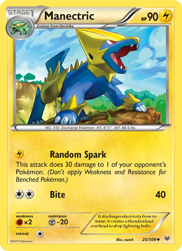 Manectric #25 – Roaring Skies card