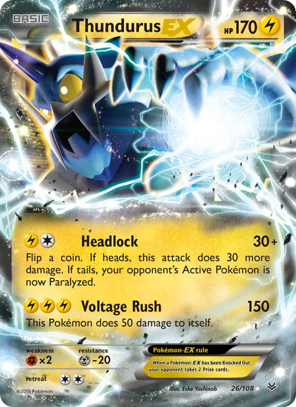 Thundurus EX #26 – Roaring Skies card