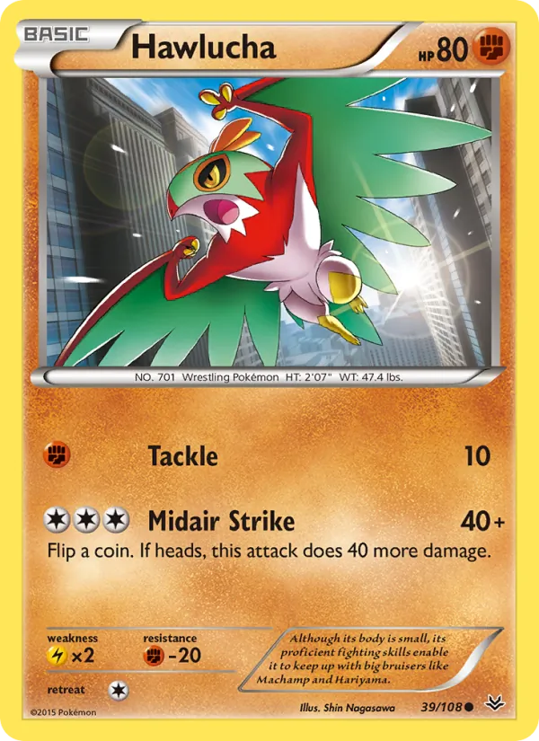 Hawlucha #39 – Roaring Skies card