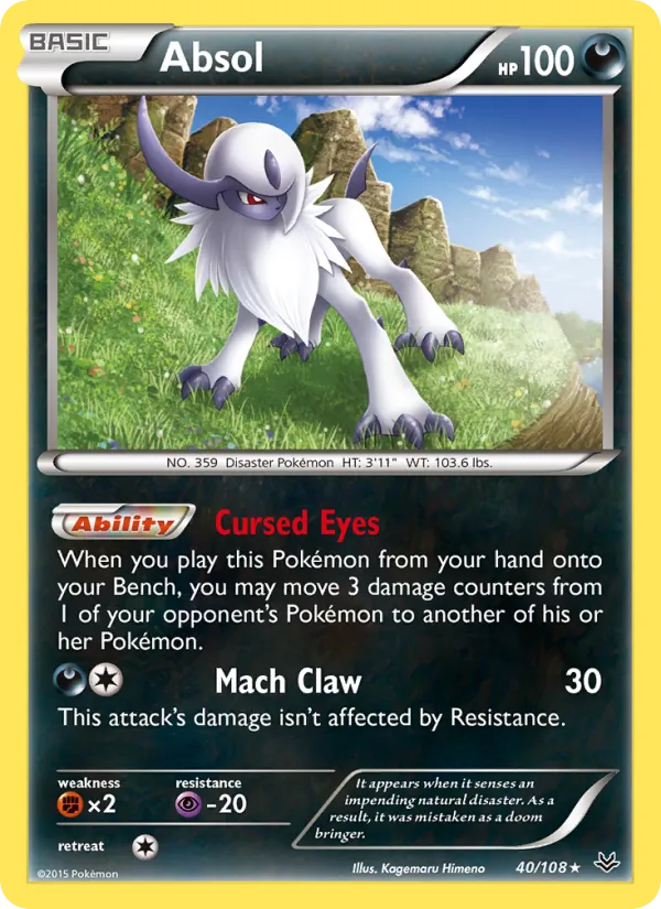 Absol #40 – Roaring Skies card